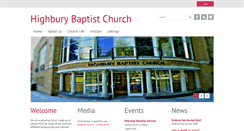 Desktop Screenshot of highburybaptistchurch.org