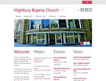Tablet Screenshot of highburybaptistchurch.org